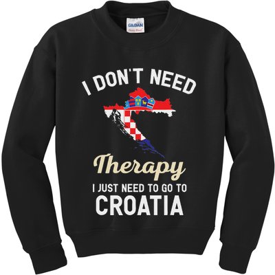 Hrvatska Croatian Flag Croatia Croats Gift Kids Sweatshirt