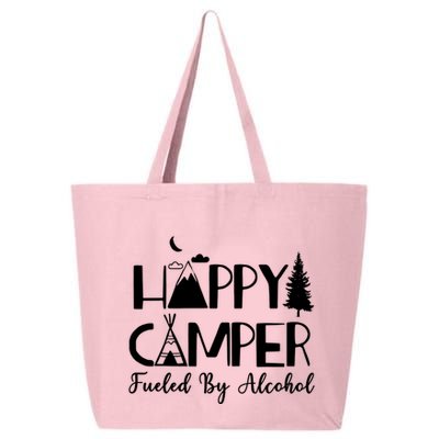 Happy Camper Fueled By Alcohol Camping Drinking Party 25L Jumbo Tote