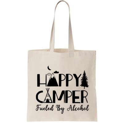 Happy Camper Fueled By Alcohol Camping Drinking Party Bag