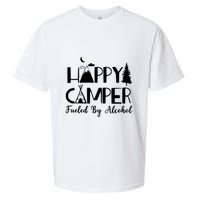 Happy Camper Fueled By Alcohol Camping Drinking Party Sueded Cloud Jersey T-Shirt
