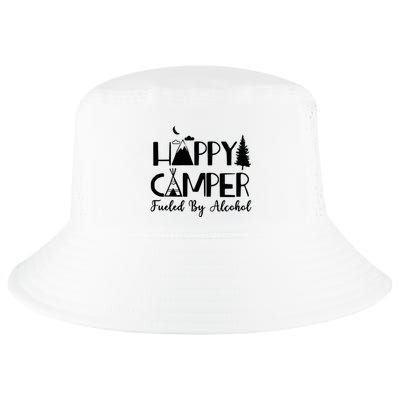 Happy Camper Fueled By Alcohol Camping Drinking Party Cool Comfort Performance Bucket Hat