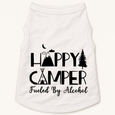 Happy Camper Fueled By Alcohol Camping Drinking Party Doggie Tank