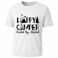 Happy Camper Fueled By Alcohol Camping Drinking Party Cooling Performance Crew T-Shirt