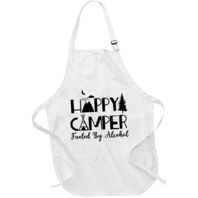 Happy Camper Fueled By Alcohol Camping Drinking Party Apron