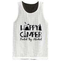 Happy Camper Fueled By Alcohol Camping Drinking Party Mesh Reversible Basketball Jersey Tank
