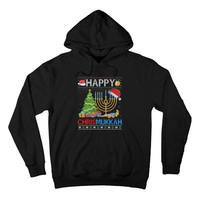 Happy Chrismukkah Funny Jewish Christmas Hanukkah Chanukah Hoodie