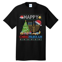 Happy Chrismukkah Funny Jewish Christmas Hanukkah Chanukah Tall T-Shirt