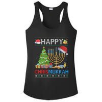 Happy Chrismukkah Funny Jewish Christmas Hanukkah Chanukah Ladies PosiCharge Competitor Racerback Tank