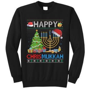 Happy Chrismukkah Funny Jewish Christmas Hanukkah Chanukah Tall Sweatshirt