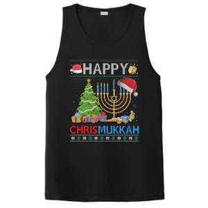 Happy Chrismukkah Funny Jewish Christmas Hanukkah Chanukah PosiCharge Competitor Tank