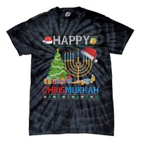 Happy Chrismukkah Funny Jewish Christmas Hanukkah Chanukah Tie-Dye T-Shirt