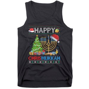 Happy Chrismukkah Funny Jewish Christmas Hanukkah Chanukah Tank Top