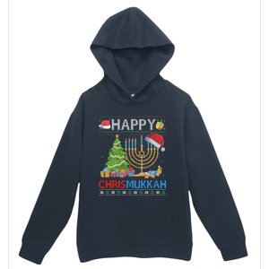 Happy Chrismukkah Funny Jewish Christmas Hanukkah Chanukah Urban Pullover Hoodie