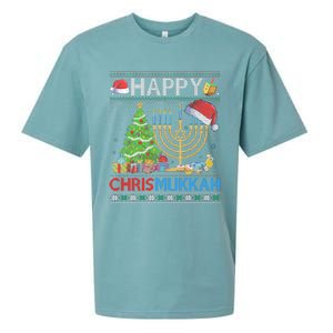 Happy Chrismukkah Funny Jewish Christmas Hanukkah Chanukah Sueded Cloud Jersey T-Shirt