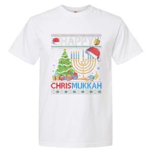 Happy Chrismukkah Funny Jewish Christmas Hanukkah Chanukah Garment-Dyed Heavyweight T-Shirt