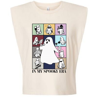 Halloween Costume Funny Ghost In My Spooky Era Garment-Dyed Women's Muscle Tee