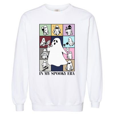 Halloween Costume Funny Ghost In My Spooky Era Garment-Dyed Sweatshirt