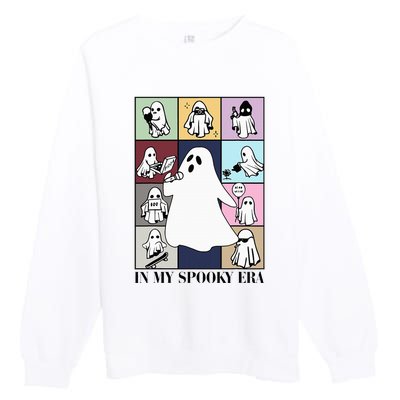 Halloween Costume Funny Ghost In My Spooky Era Premium Crewneck Sweatshirt