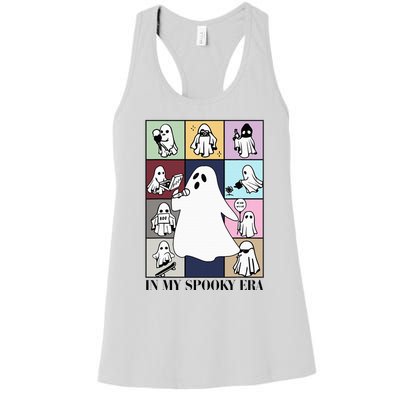 Halloween Costume Funny Ghost In My Spooky Era Women's Racerback Tank