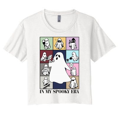 Halloween Costume Funny Ghost In My Spooky Era Women's Crop Top Tee