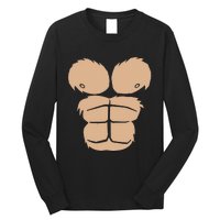 Halloween Costume Funny Monkey Gorilla Chest Suit Halloween Long Sleeve Shirt