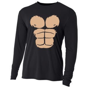 Halloween Costume Funny Monkey Gorilla Chest Suit Halloween Cooling Performance Long Sleeve Crew