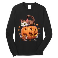 Halloween Cats Funny Cat Long Sleeve Shirt