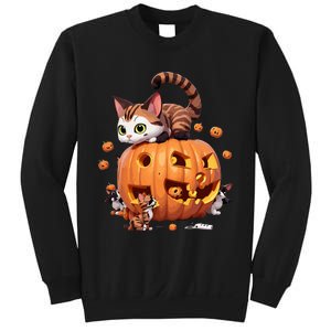 Halloween Cats Funny Cat Sweatshirt