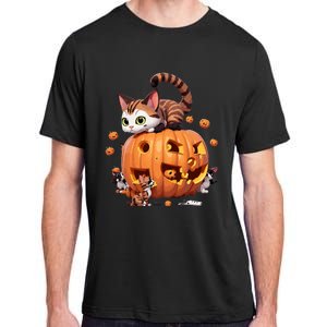 Halloween Cats Funny Cat Adult ChromaSoft Performance T-Shirt