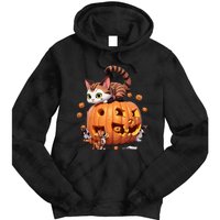 Halloween Cats Funny Cat Tie Dye Hoodie