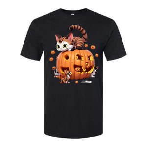 Halloween Cats Funny Cat Softstyle CVC T-Shirt