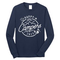 Happy Camper Funny Camping Vintage Retro Long Sleeve Shirt