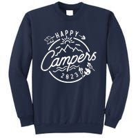 Happy Camper Funny Camping Vintage Retro Sweatshirt