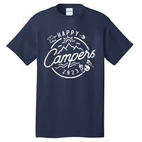 Happy Camper Funny Camping Vintage Retro Tall T-Shirt