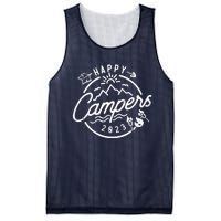 Happy Camper Funny Camping Vintage Retro Mesh Reversible Basketball Jersey Tank