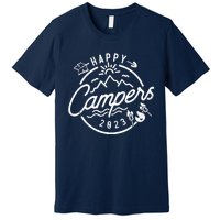 Happy Camper Funny Camping Vintage Retro Premium T-Shirt