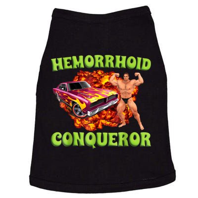 Hemorrhoid Conqueror Funny Oddly Specific Dank Meme Doggie Tank