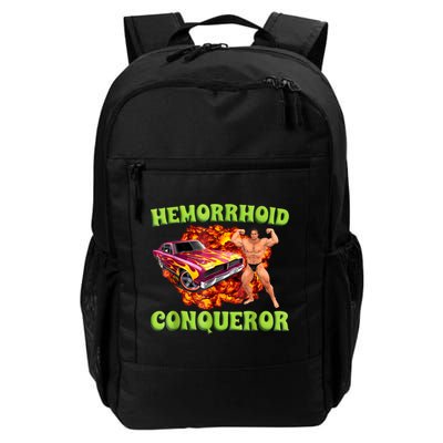 Hemorrhoid Conqueror Funny Oddly Specific Dank Meme Daily Commute Backpack