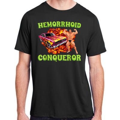 Hemorrhoid Conqueror Funny Oddly Specific Dank Meme Adult ChromaSoft Performance T-Shirt