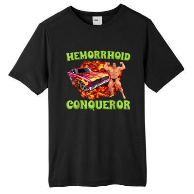 Hemorrhoid Conqueror Funny Oddly Specific Dank Meme Tall Fusion ChromaSoft Performance T-Shirt