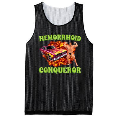 Hemorrhoid Conqueror Funny Oddly Specific Dank Meme Mesh Reversible Basketball Jersey Tank