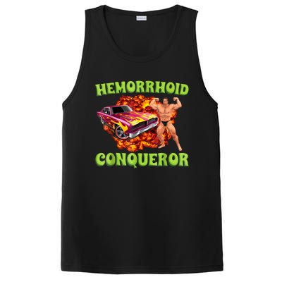 Hemorrhoid Conqueror Funny Oddly Specific Dank Meme PosiCharge Competitor Tank