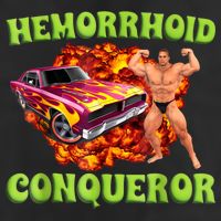 Hemorrhoid Conqueror Funny Oddly Specific Dank Meme Trucker Hat