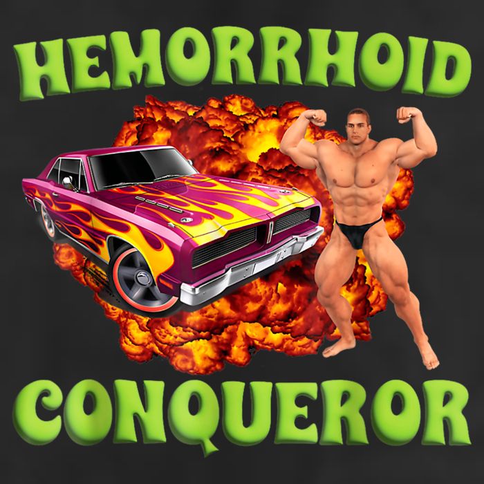 Hemorrhoid Conqueror Funny Oddly Specific Dank Meme Trucker Hat