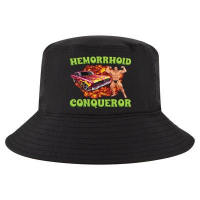 Hemorrhoid Conqueror Funny Meme Weird Offensive Cringe Joke Cool Comfort Performance Bucket Hat