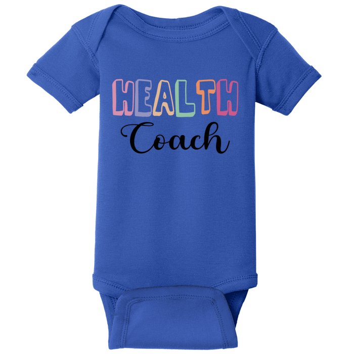 Health Coach Fitness Trainer Fitness Instructor Cool Gift Baby Bodysuit