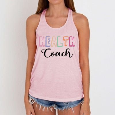 Health Coach Fitness Trainer Fitness Instructor Cool Gift Women's Knotted Racerback Tank