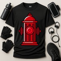 Halloween Costume Fire Hydrant funny simple safety Cooling Performance Crew T-Shirt