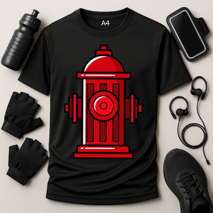 Halloween Costume Fire Hydrant funny simple safety Cooling Performance Crew T-Shirt
