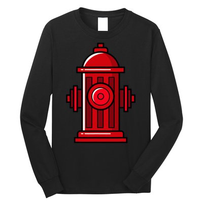 Halloween Costume Fire Hydrant funny simple safety Long Sleeve Shirt